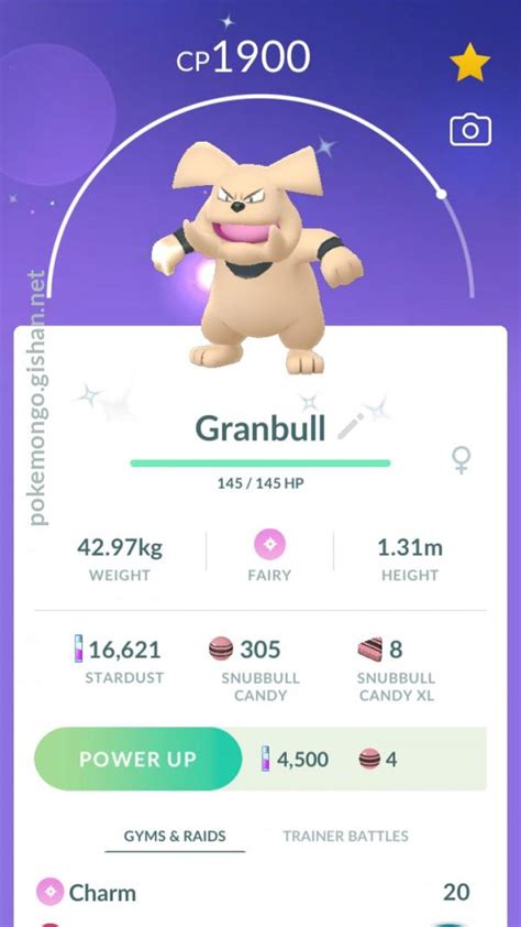 granbull pokemon go pvp.
